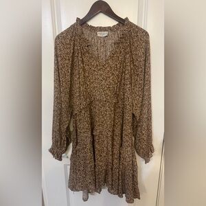 Dress Forum Brown Floral Blouse
